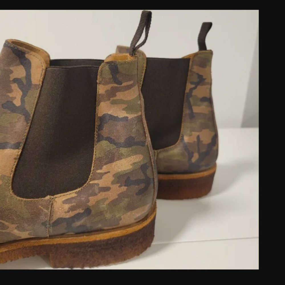 TAFT Outback Camo Chelsea Boots Size 41 Camouflage Boots (8US)